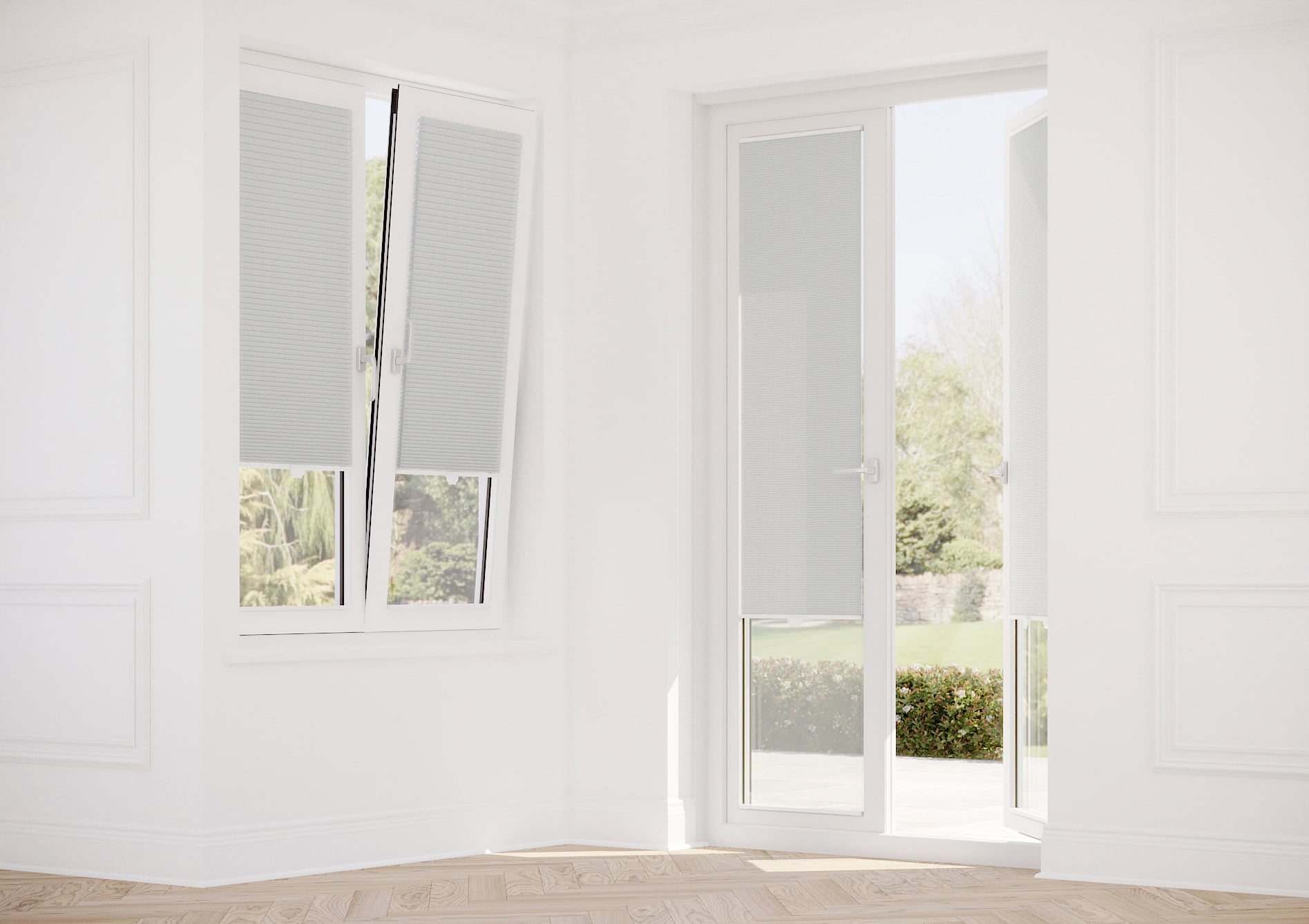 Halo, Feather Grey - Stick Fit Slim Honeycomb Blind - Image 11
